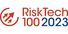 RISKTECH 100 2023 Award logo, signifying Loxon's win or participation